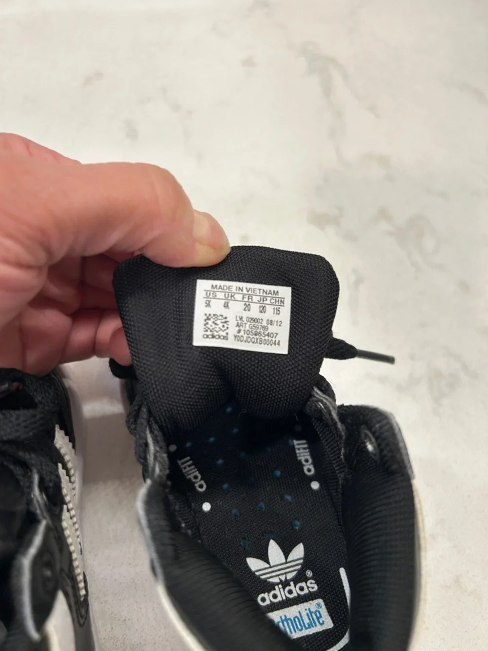 adidas ortholite black